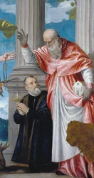 San Girolamo e un donatore
